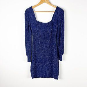 2/$30 Speechless Blue Sparkly Bodycon Dress S